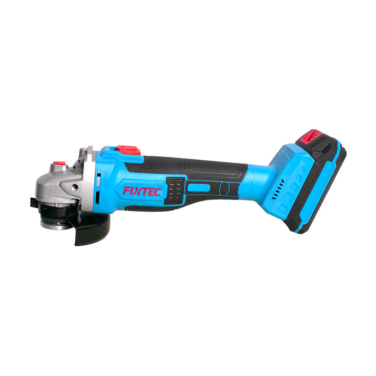 Fixtec 20V Cordless Brushless Angle Grinder with 2x4.0Ah Batteries - Wireless