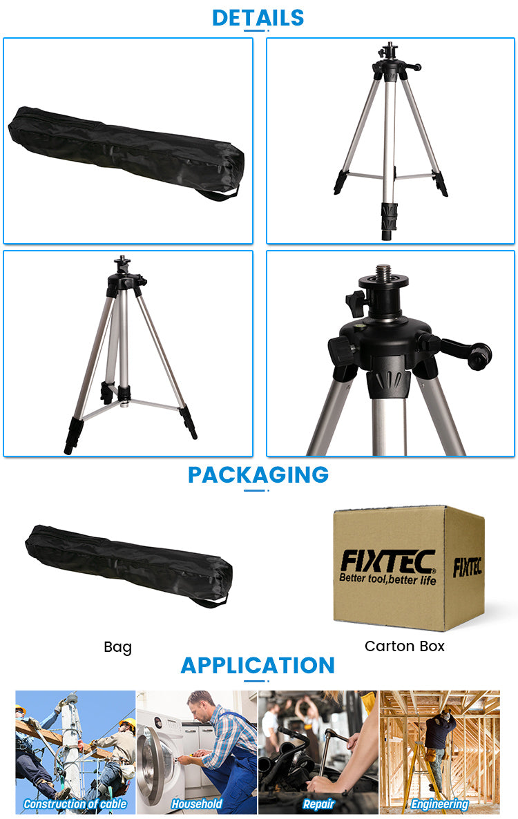 Adjustable Tripod 1.5m for Laser Levels - Accessory
