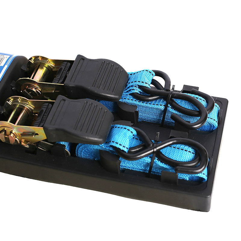 Fixtec 2Pcs 5m Ratchet Tie Down Set with 25mm Strap