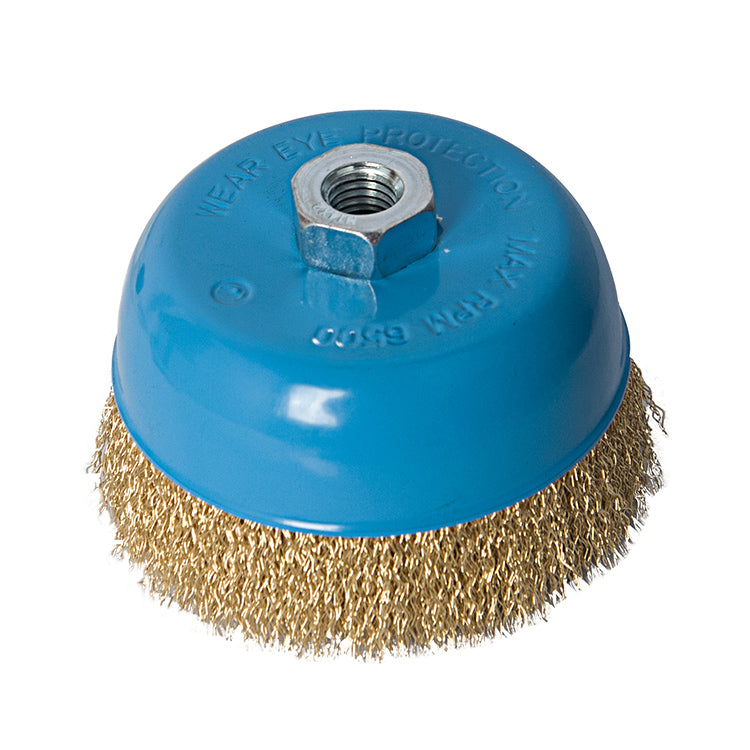 Fixtec 100mm Wire Cup Brush with Nut