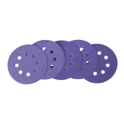 Fixtec 125mm P40 sanding paper for random orbit sander - 5 pack