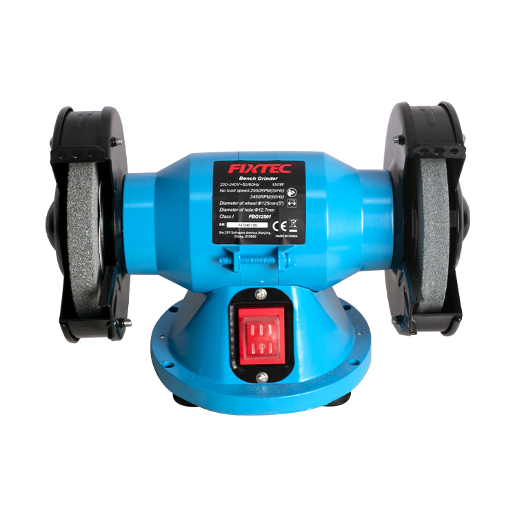 Fixtec 5 Inch Bench Grinder 150W with Dual Abrasive Wheels - Cable