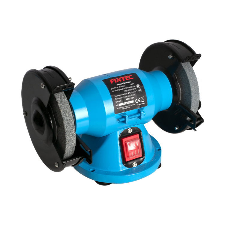 Fixtec 5 Inch Bench Grinder 150W with Dual Abrasive Wheels - Cable