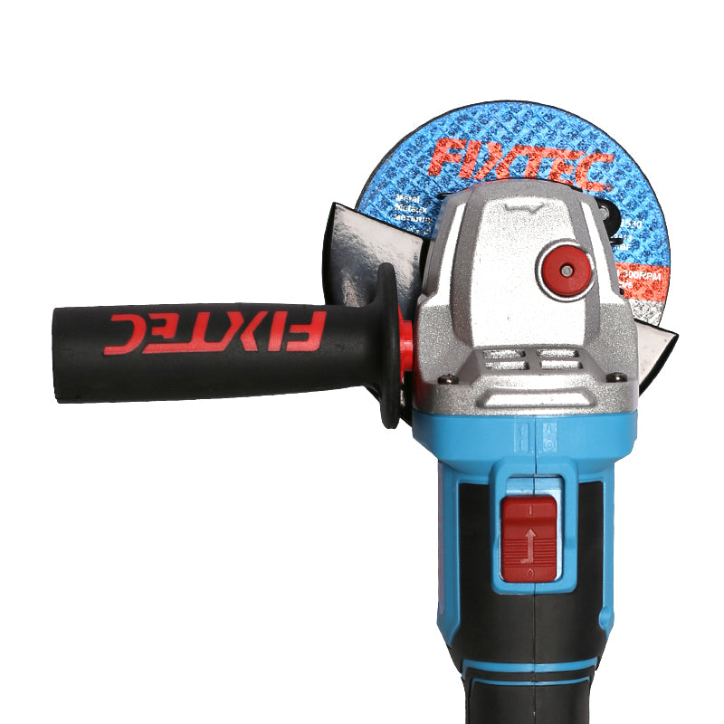 Fixtec 20V акумулаторска угаона брусилица без четкица 115mm са 2 батерије