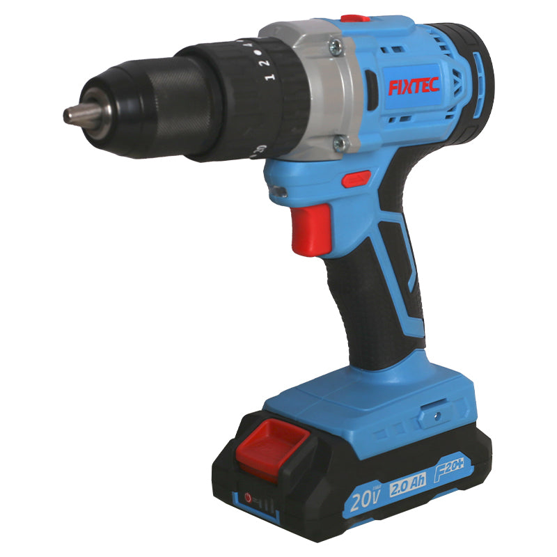 Fixtec 20V Cordless Impact Drill with 2x2000mAh Batteries