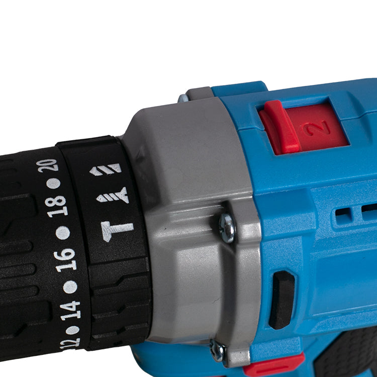 Fixtec 20V Cordless Impact Drill with 2x2000mAh Batteries