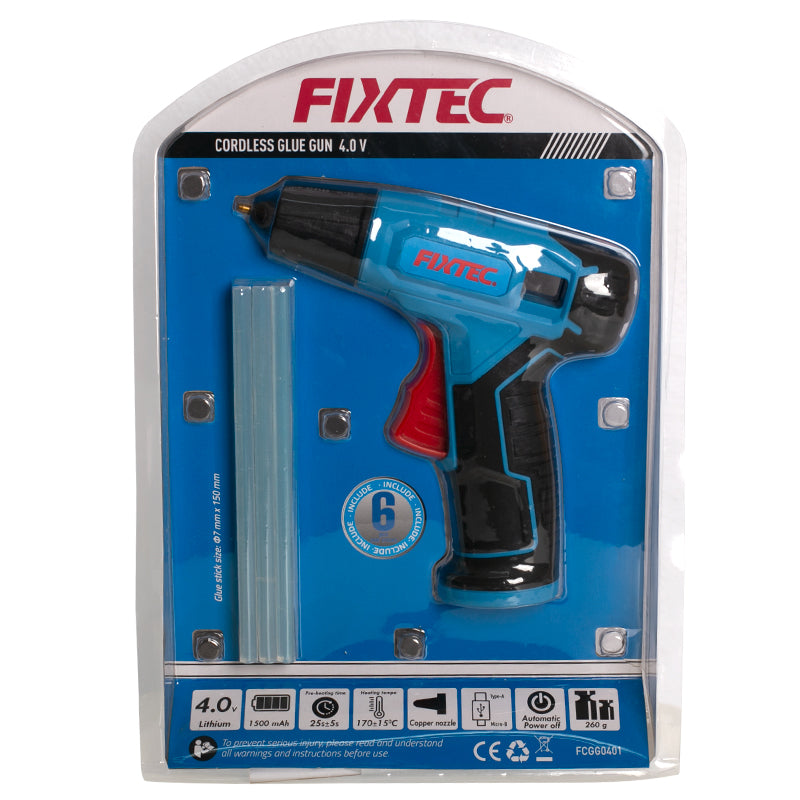 Fixtec 3.6V Cordless Glue Gun with 1500mAh Battery - Wireless