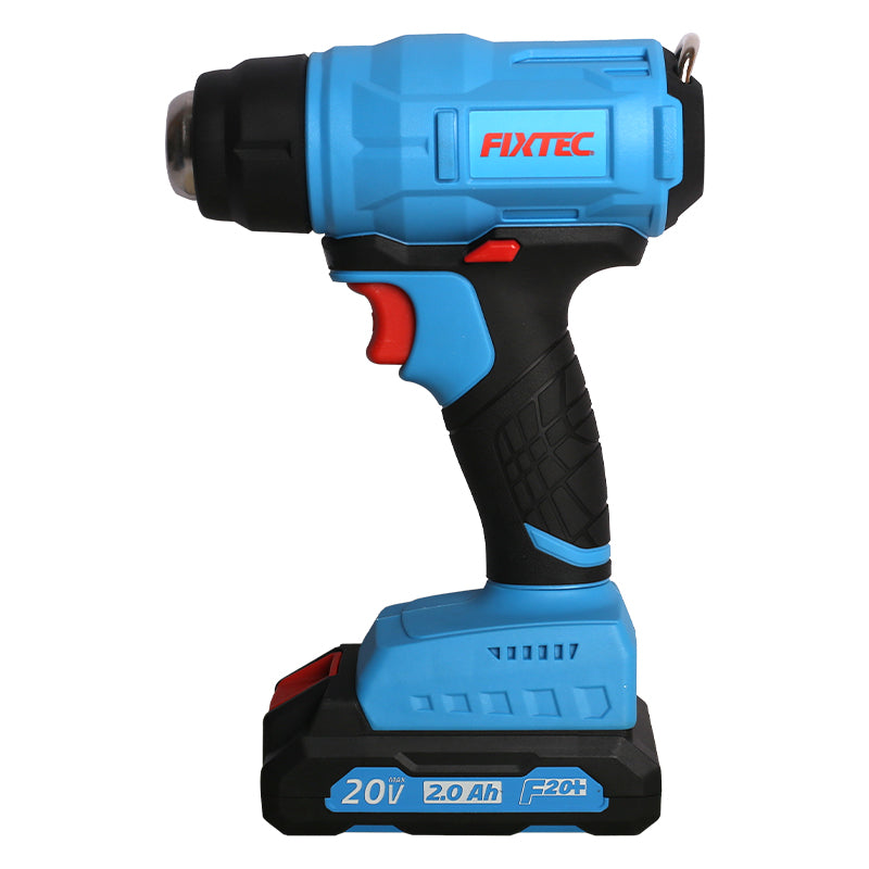 Fixtec 20V Cordless Heat Gun with LED Light and Accessories - Wireless