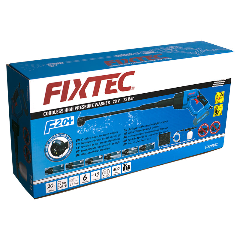Fixtec 20V Cordless High Pressure Washer Bare Tool