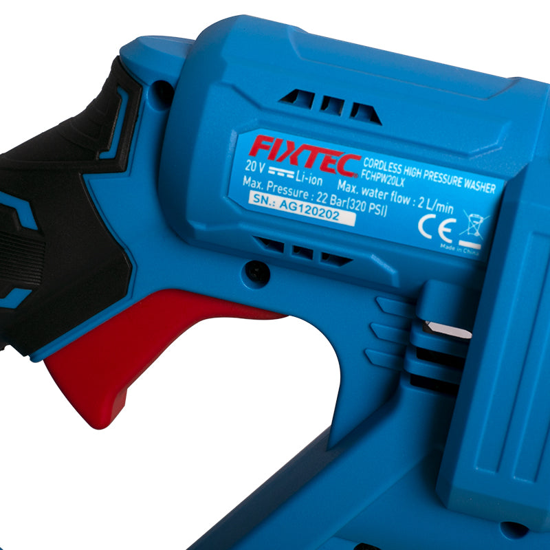 Fixtec 20V Cordless High Pressure Washer Bare Tool