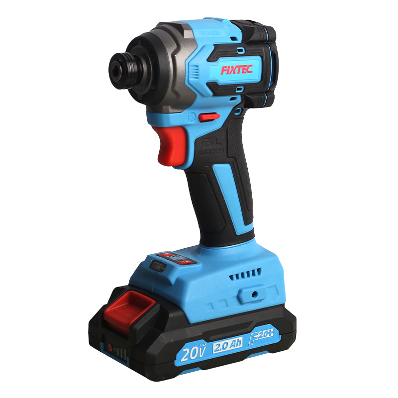 Fixtec 20V Cordless Impact Driver with 2x 2000mAh Batteries