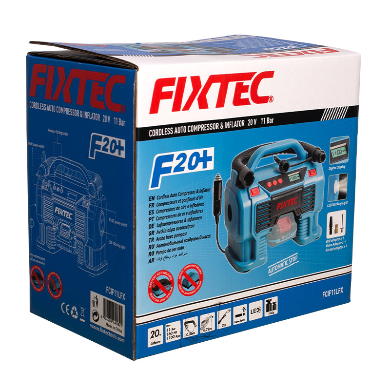 Fixtec 20V Cordless Air Pump with LED Light