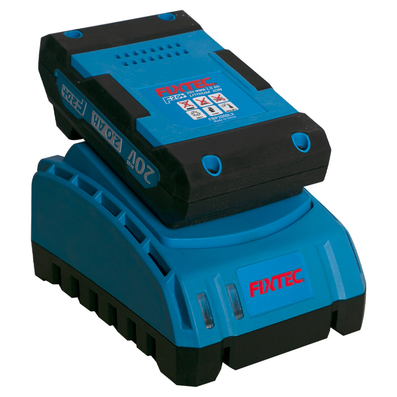 Fixtec 20V Cordless Brushless Impact Wrench with 2x2.0Ah Batteries
