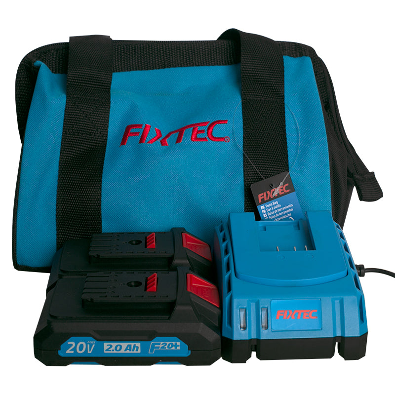 Fixtec 20V Cordless Brushless Impact Wrench with 2x2.0Ah Batteries