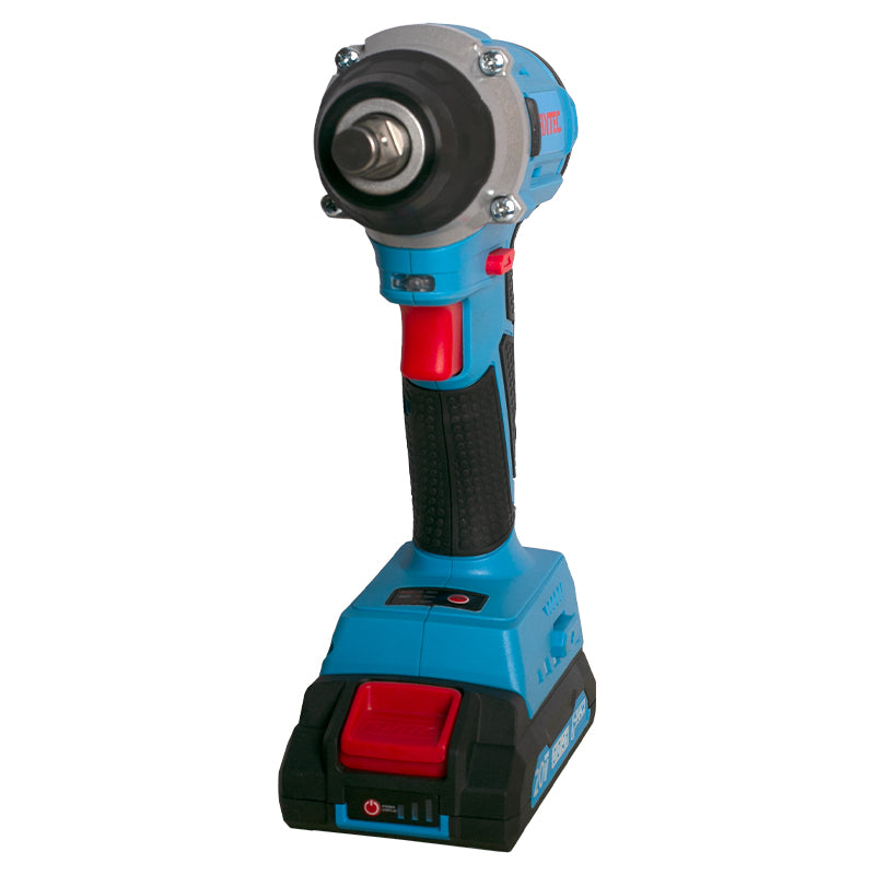Fixtec 20V Cordless Brushless Impact Wrench with 2x2.0Ah Batteries