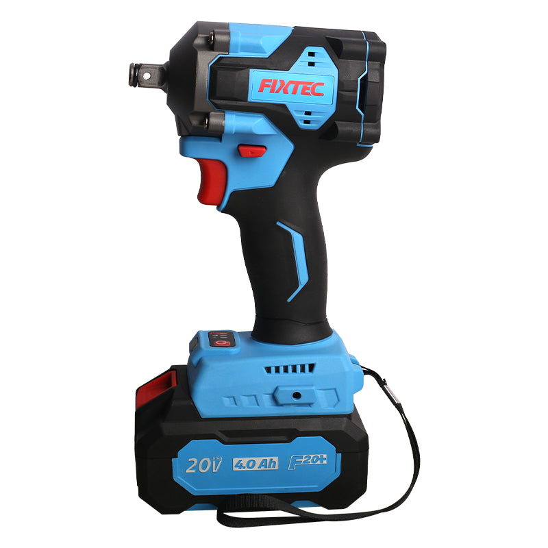 Fixtec 20V Cordless Brushless Impact Wrench with 2 Batteries