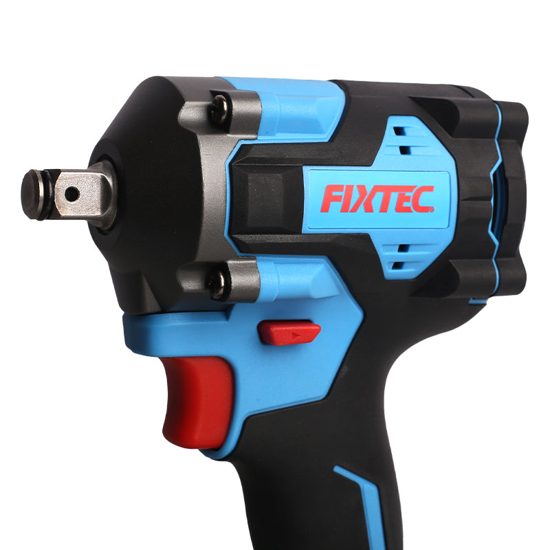 Fixtec 20V Cordless Brushless Impact Wrench with 2 Batteries