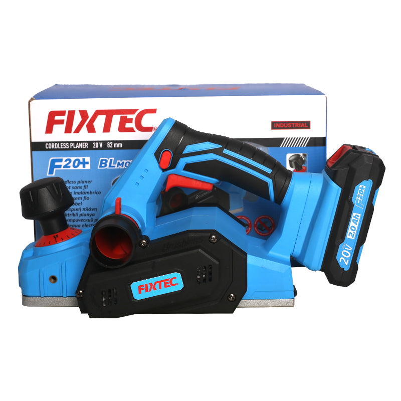 Fixtec 20V Cordless Brushless Planer with 82mm Planing Width