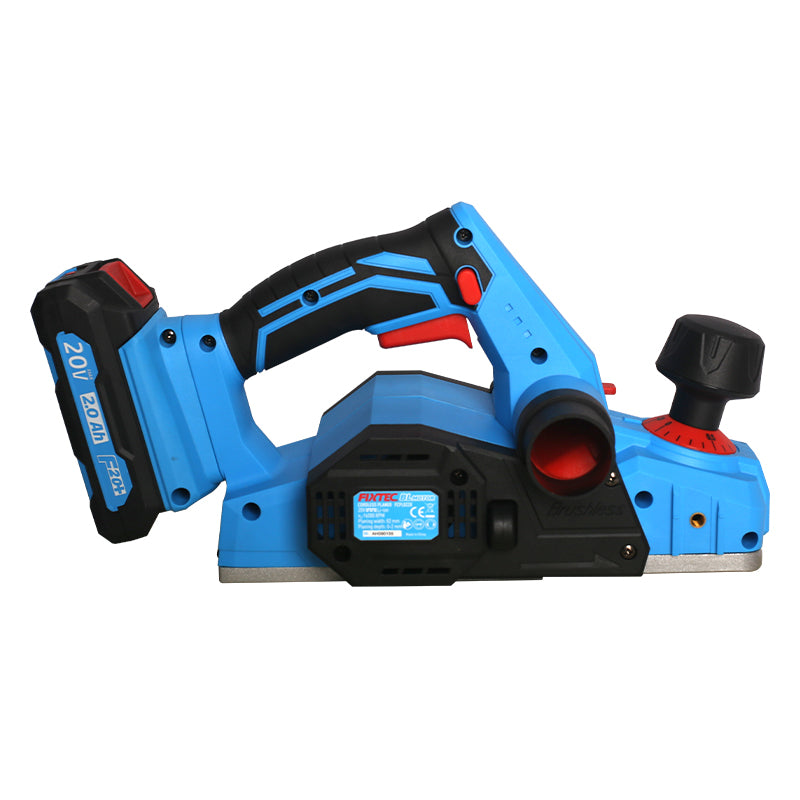 Fixtec 20V Cordless Brushless Planer with 82mm Planing Width