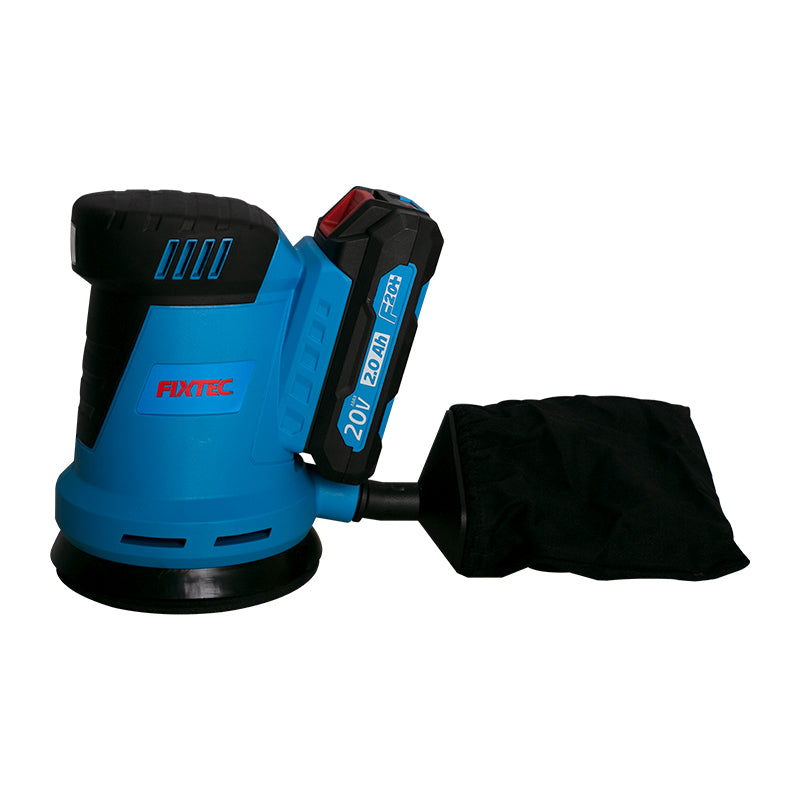 Fixtec 20V Cordless Random Orbit Sander with 125mm Disc