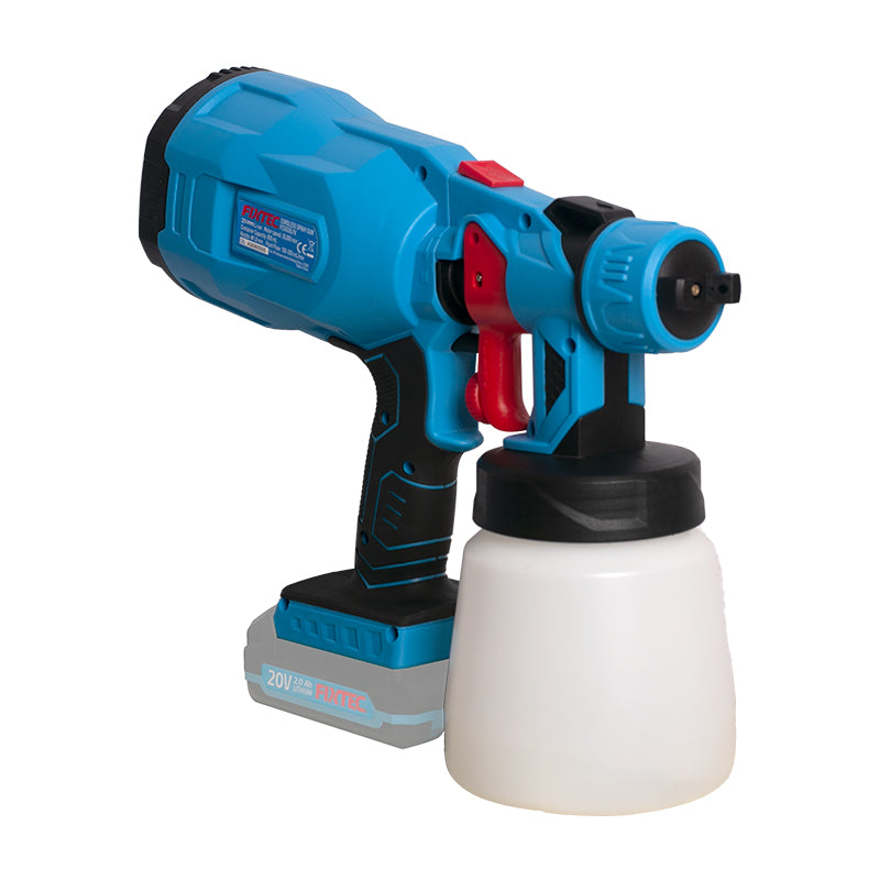 Fixtec 20V Cordless Spray Gun with 800mL Container
