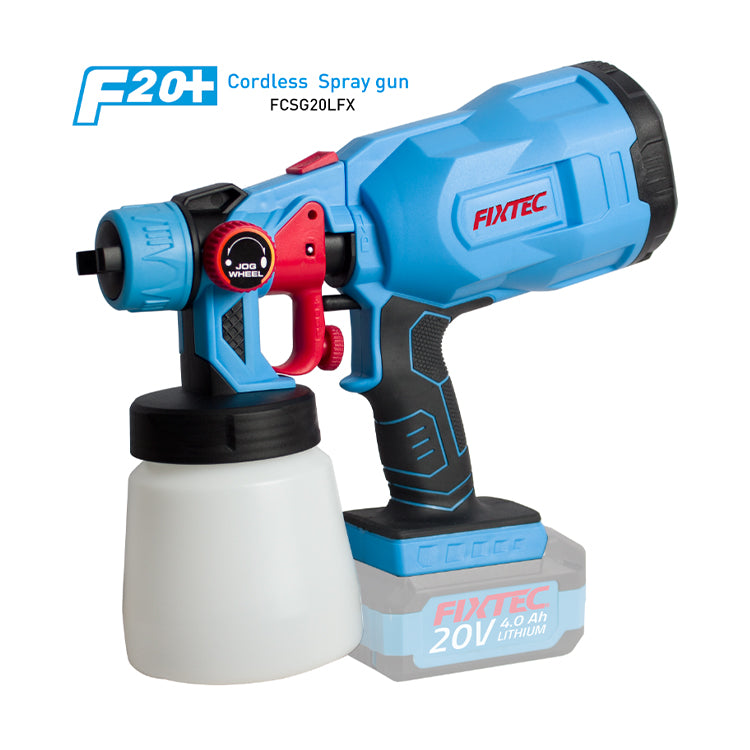 Fixtec 20V Cordless Spray Gun with 800mL Container