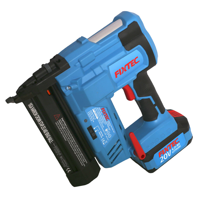 Fixtec 20V Cordless Nailer/Stapler Bare Tool with 50mm Nail Capacity