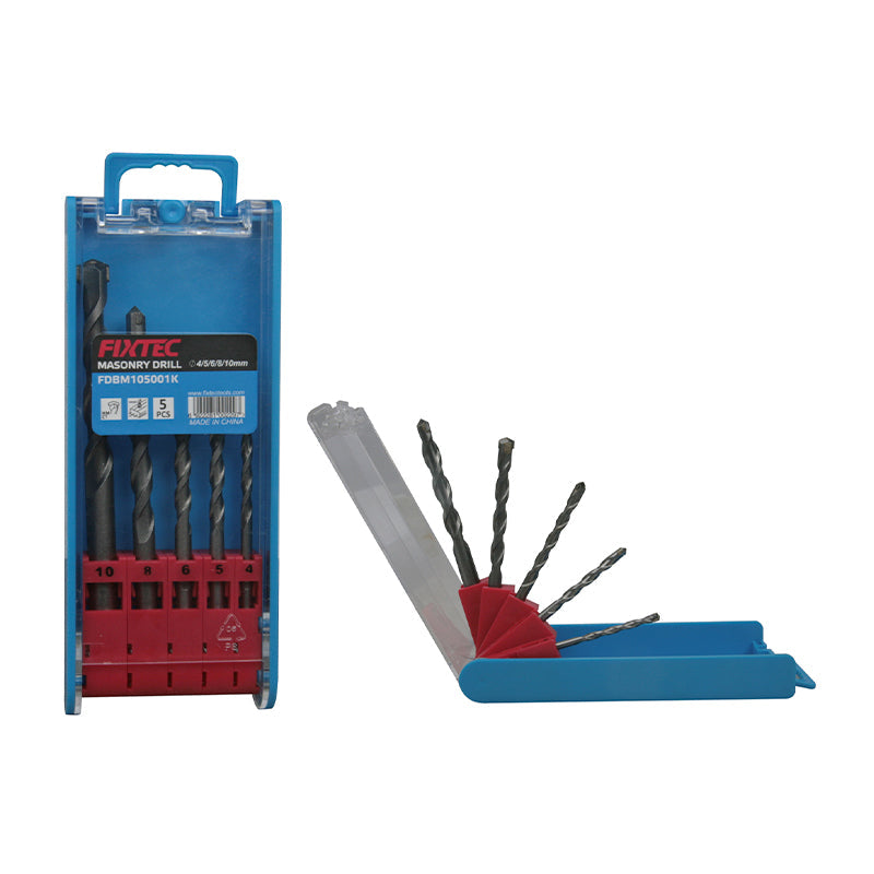 Set Fixtec 5 kom. svedra za kamen 4-10mm fräzerani tip FDBM105001K