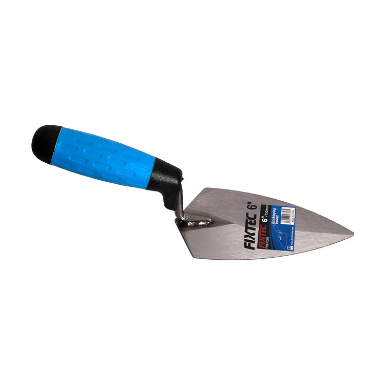 Fixtec 10" Bricklaying Trowel with Carbon Steel Blade and Double-Color Handle