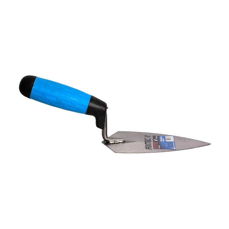 Fixtec 10" Bricklaying Trowel with Carbon Steel Blade and Double-Color Handle