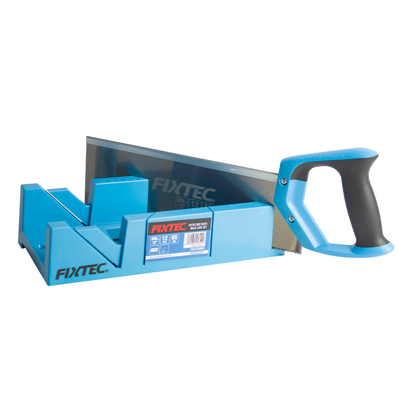 Fixtec 12" Mitre Box with Back Saw Set