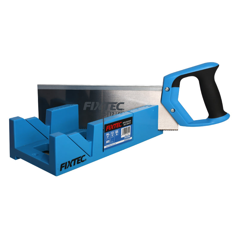 Fixtec 12" Mitre Box with Back Saw Set