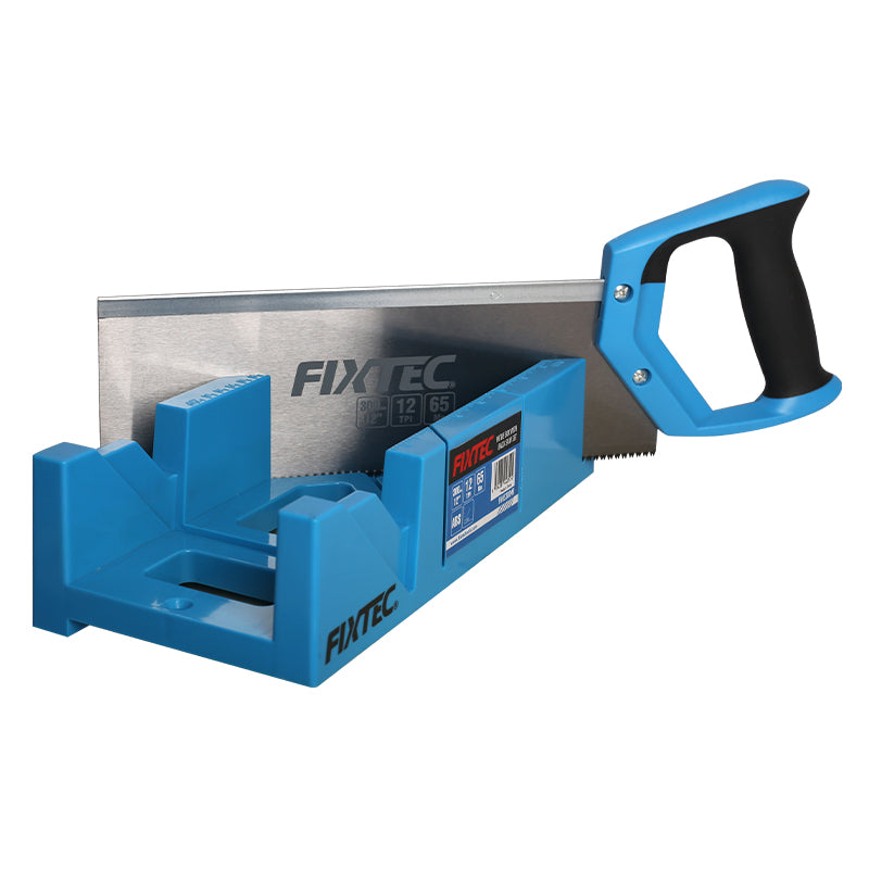 Fixtec 12" Mitre Box with Back Saw Set