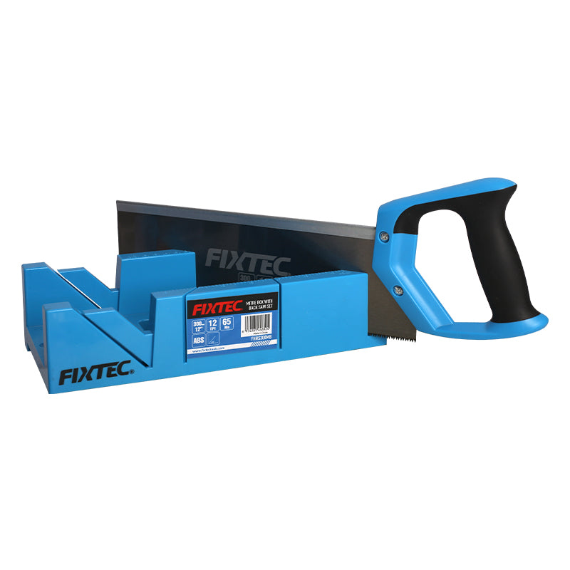 Fixtec 12" Mitre Box with Back Saw Set