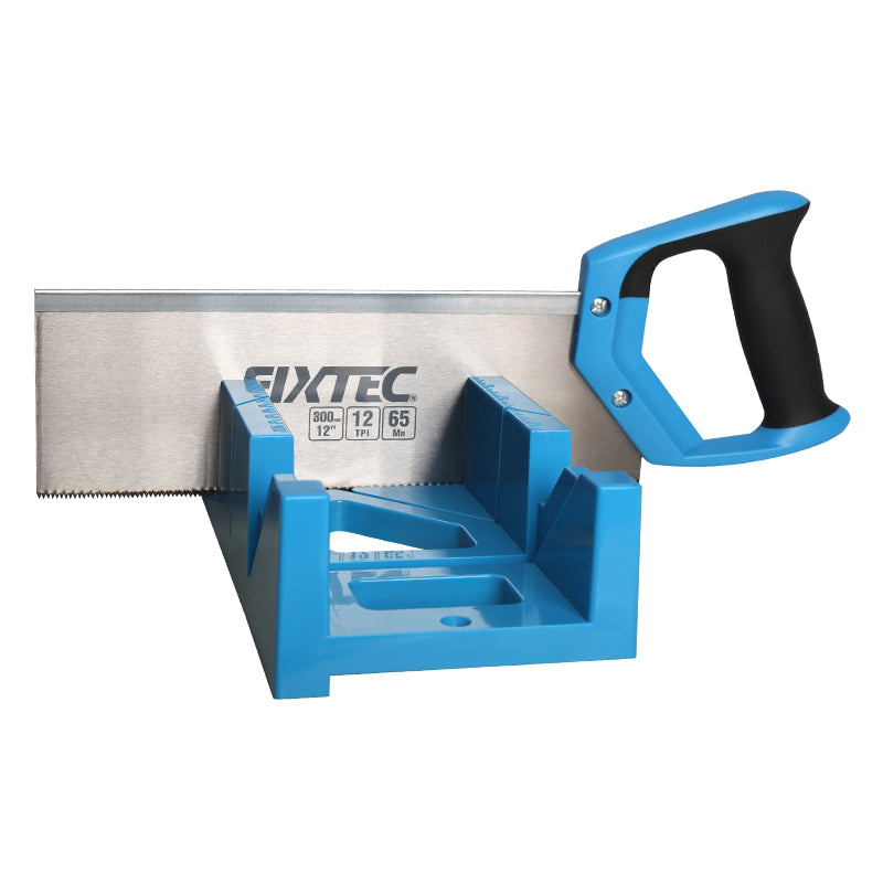 Fixtec 12" Mitre Box with Back Saw Set