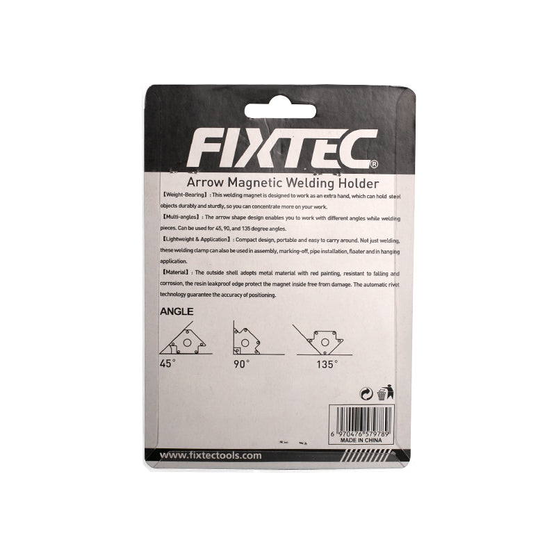 Fixtec 3-Inch Steel Welding Magnetic Holder with 25LBS Capacity