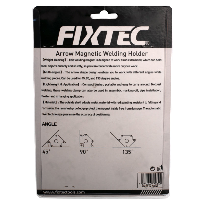 Fixtec 5 Inch Steel Welding Magnetic Holder with 75lbs Capacity