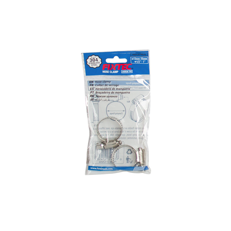 American Clamp 13-25mm with Stainless Ring 2 Pcs