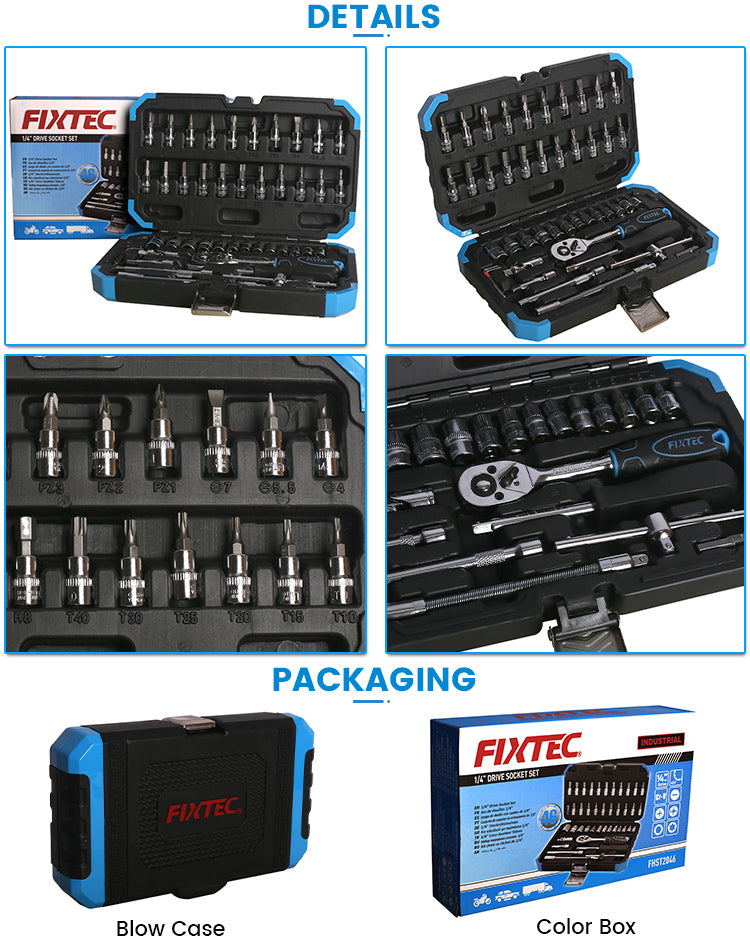46-Piece CRV Car Repair Tool Kit