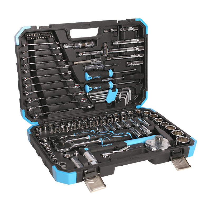 132-Piece Socket and Tool Set 1/2", 3/8", 1/4" – Comprehensive Kit