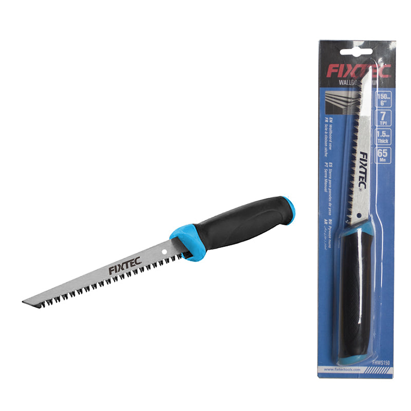 Fixtec 150mm Wallboard Saw with Soft TPR Handle
