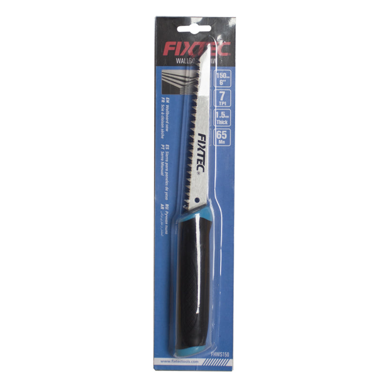 Fixtec 150mm Wallboard Saw with Soft TPR Handle