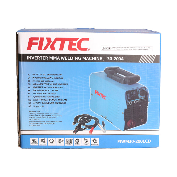 Inverter MMA Welding Machine 200A with LCD Screen - Cable