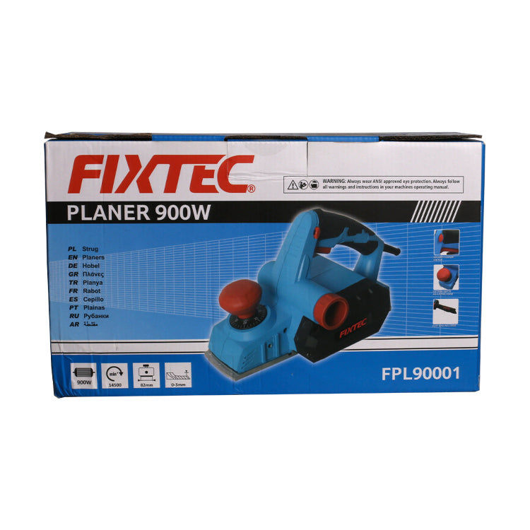 Fixtec 900W Electric Planer with Aluminum Base - Cable