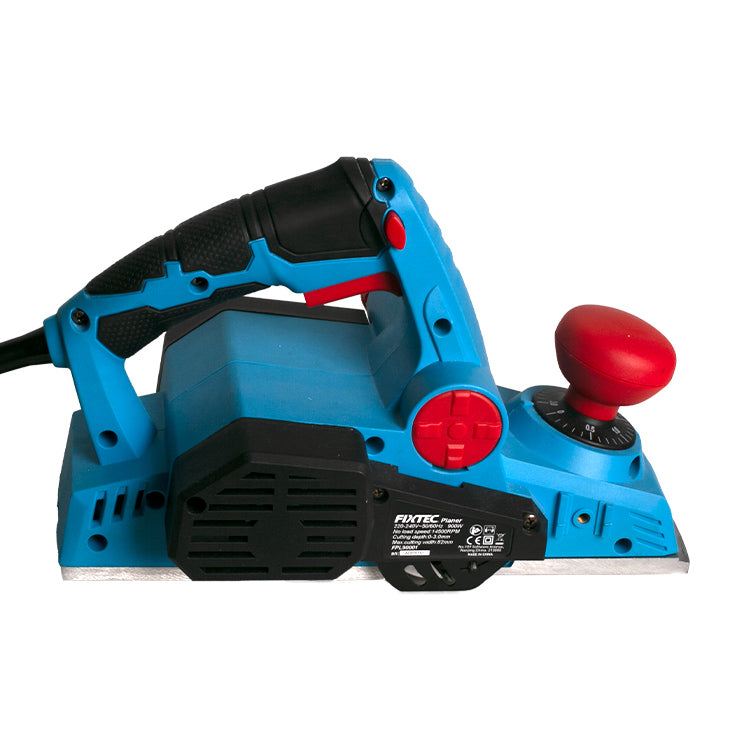 Fixtec 900W Electric Planer with Aluminum Base - Cable