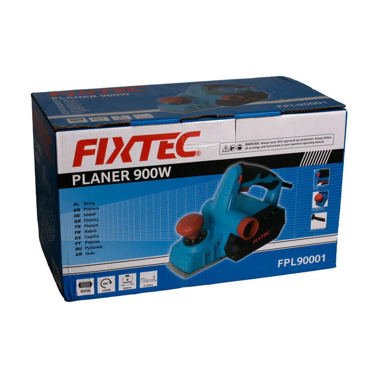Fixtec 900W Electric Planer with Aluminum Base - Cable