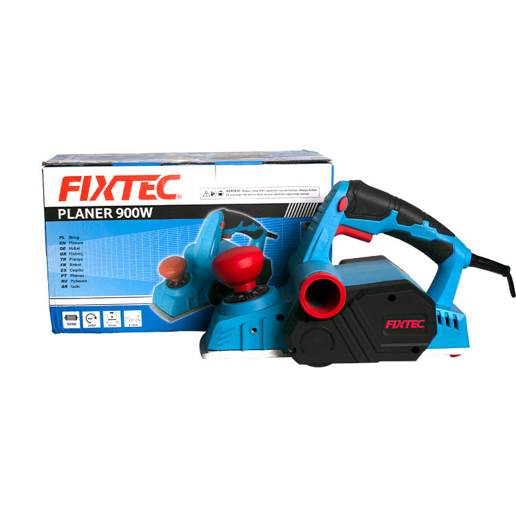 Fixtec 900W Electric Planer with Aluminum Base - Cable