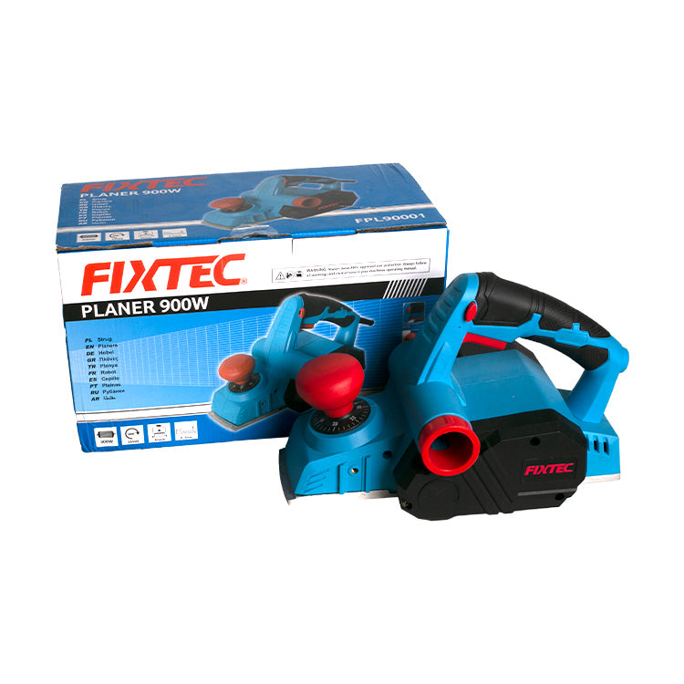 Fixtec 900W Electric Planer with Aluminum Base - Cable