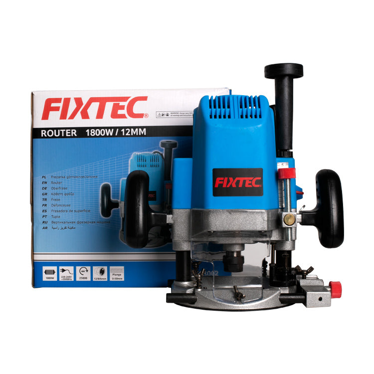 Fixtec 1800W Electric Router with 12/8/6mm Collets - Cable