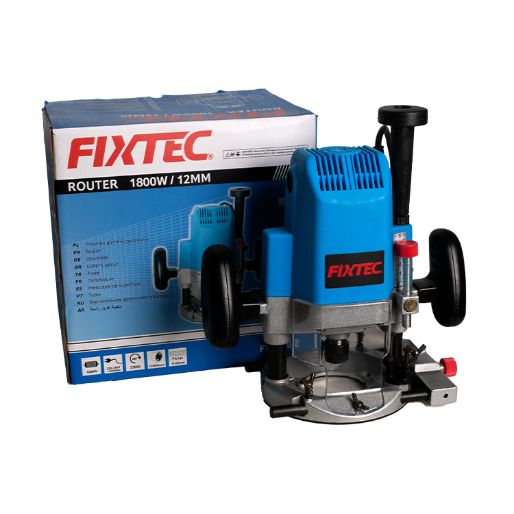 Fixtec 1800W Electric Router with 12/8/6mm Collets - Cable